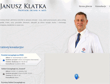 Tablet Screenshot of januszklatka.pl